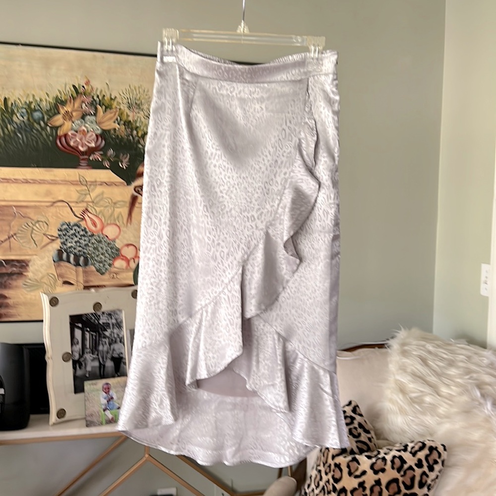 Johnny Becca midi silk skirt